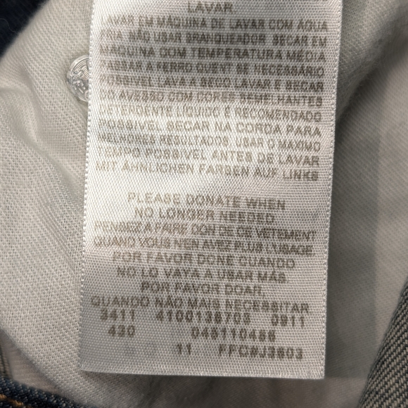 Levi's Men's 511 Skinny Dark Wash Indigo Slim Jeans 32×32 Y2K-Adjacent Retro - Picture 8 of 8